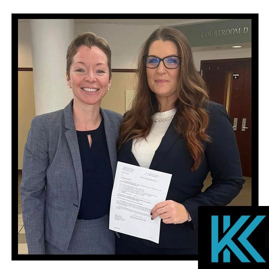 Keeley with client