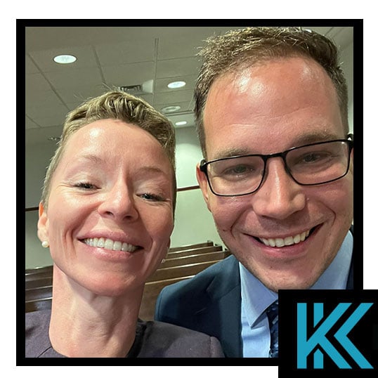 Keeley with client