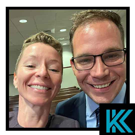 Keeley with client